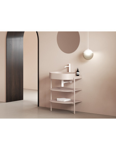 Izlietne Yard 600, keramikas, alabastra rozā,...