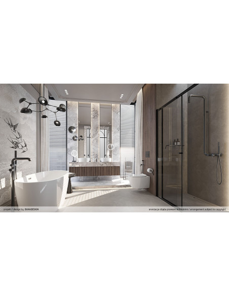 Смеситель для раковины, скрытого монтажа, BQS_D54L - 3