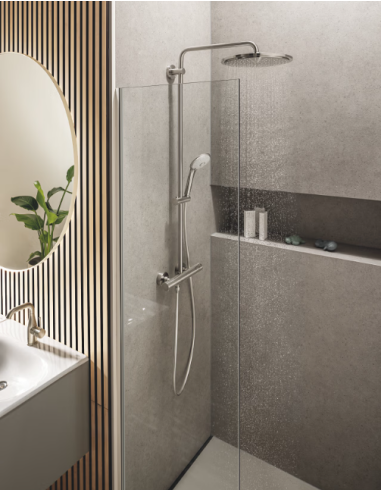 Душевая система Grohe Euphoria с термостатом - душевая лейка 310 мм - режим распыления "Дождь", 26075DC0 - 10