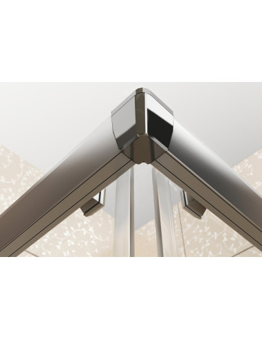 Dušinurk BLRV2K-90 läikiv alumiinium+klaas Grape, 1XV70C00ZG - 4