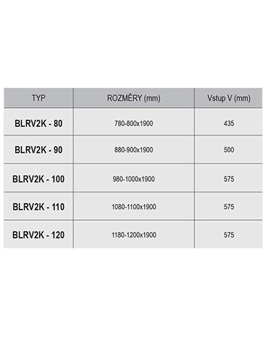 Угловой душевой уголок BLRV2K-90, глянцевый алюминий + стекло, цвет «Виноград», 1XV70C00ZG - 10