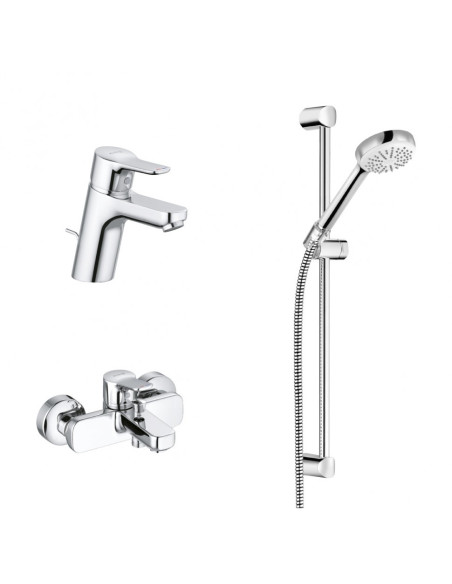 3in1 KLUDI set, PURE&EASY, basin+shower mixer with set - 2