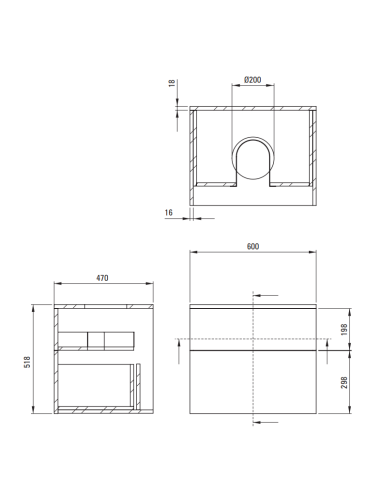 Deante Prizma Bathroom vanity, with countertop...