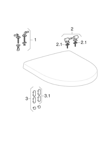 Keramag Renova 572140000 No. 1 Plan / Eurotrend tualetes poda vāks, balts - 5