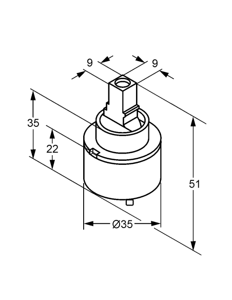 Cartridge 7560500-00, LOGO 35MM - 2