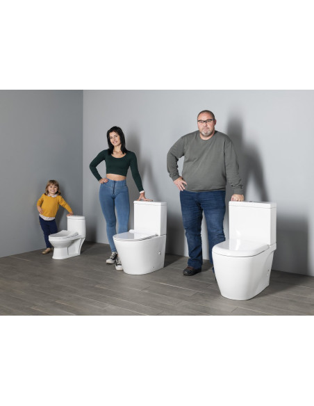 PETIT children´s combi toilet, S-trap/P-trap, white - 1