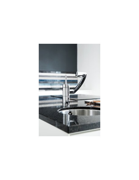 Damixa Damixa kitchen faucet ARC, chrome/black 290007400