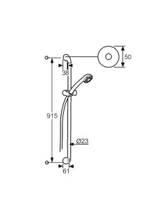 Shower rail set 5434005-00, AMPHORA - 1
