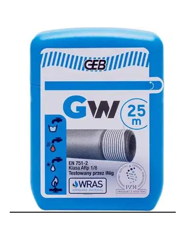 Vītņu blīv. diegs GW 25m 515200, 25 m - 2