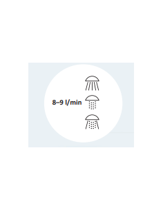 3-positsiooniline duššipea 3-auguliste otsikutega, PS0006 - 3 2