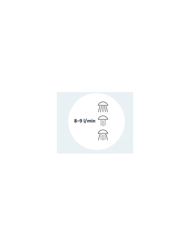 3-positsiooniline duššipea 3-auguliste otsikutega, PS0006 - 1