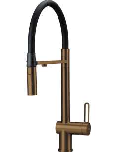 Deante MAGNETIC - Virtuves jaucējkrāns ar ūdens filtrācijas sistēmu un elastīgu snīpi - birstēta bronza - BRMFC75M - 2 2