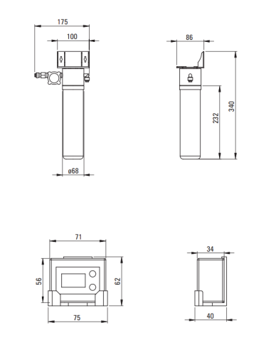 copy of Deante Magnetic Kitchen tap, with water filter connection, with elastic spout BRM_C75M - 5