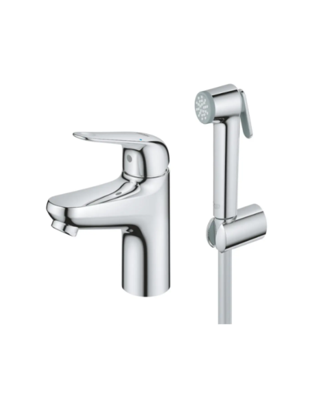 Grohe Euroeco - Izlietnes jaucējkrāns ar bidē dušas izpūtēju, hroms 24264001 - 1
