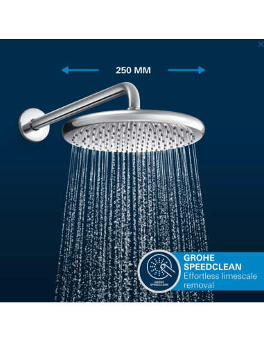 Grohe QuickFix Start - Shower set concealed, diameter 25 cm, 2 spray modes, chrome 25292000 - 8
