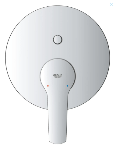 „Grohe QuickFix Start“ – potinkinis dušo komplektas, 25 cm skersmuo, 2 purškimo režimai, chromuotas 25292000 - 11