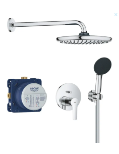 Grohe QuickFix Start - dušas komplekts iebūvējams, diametrs 25 cm, 2 smidzināšanas režīmi, hroms 25292000 - 14