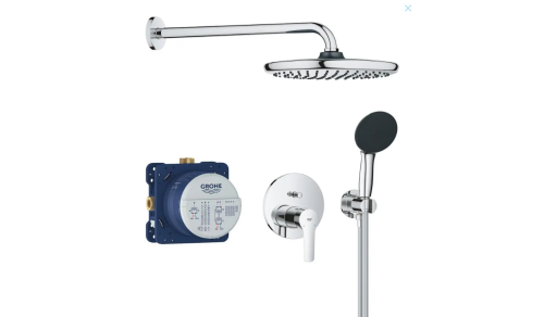 Grohe QuickFix Start - peidetud dušikomplekt, läbimõõt 25 cm, 2 pihustamisrežiimi, kroom 25292000 - 14