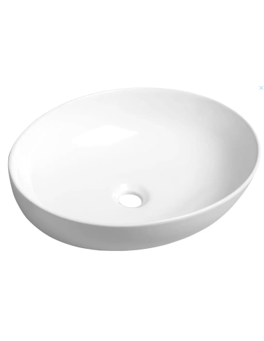 Sapho Ofelie washbasin 52x40 cm, without tap hole, without overflow, white AR433 - 1