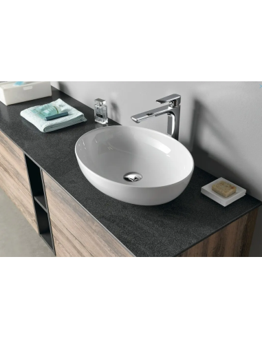 Sapho Ofelie valamu 52x40 cm, ilma segistiava ja ülevooluavata, valge AR433 - 3