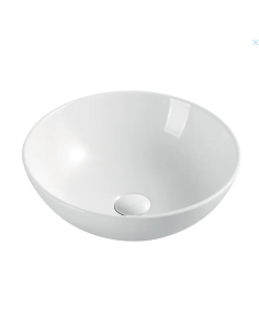 Mereo sanitary ceramics - Surface-mounted sink, diameter 40 cm, without overflow, white UC404015C - 2