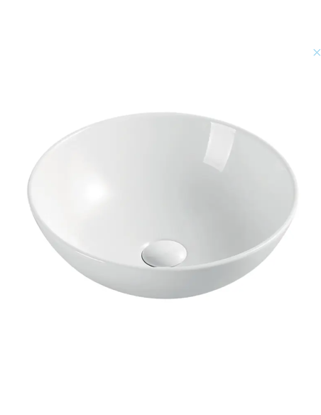 Mereo sanitary ceramics - Surface-mounted sink, diameter 40 cm, without overflow, white UC404015C - 2