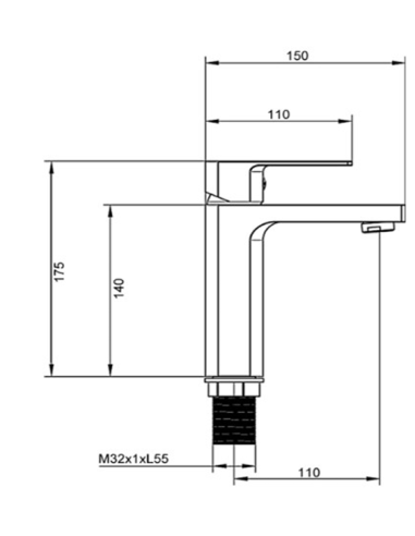 Keramiskās izlietnes jaucējkrāns MG-2560/L, Lielvārde - 9