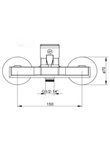 copy of Shower faucet w/o set MG-2540, Malta - 1