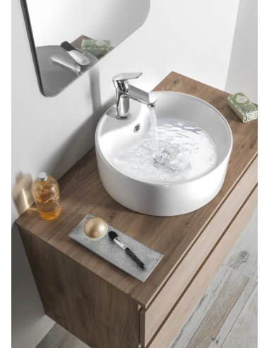 Aqualine Surface valamu, läbimõõt 40 cm, 1 kraaniavaga, valge 49413 - 2