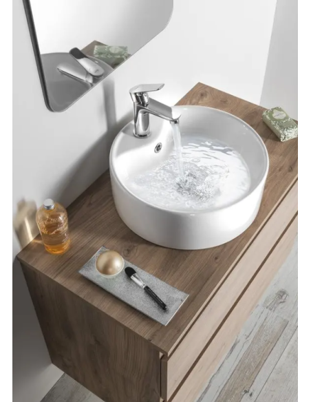 Aqualine Surface valamu, läbimõõt 40 cm, 1 kraaniavaga, valge 49413 - 2