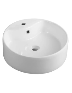 Раковина Aqualine Surface, диаметр 40 см, с 1 отверстием под смеситель, белый 49413 - 3