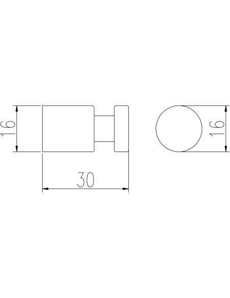COLORADO hommikumantli ja rätiku konks 30 mm – 2 tk - kuldne poleeritud, COA0103/30Z