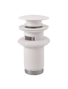 hüp-sifooni CLICK-CLACK 5/4“ - suur kork - metall - valge...