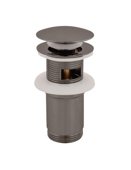 hüp-sifooni CLICK-CLACK 5/4“ - suur kork - metall - harjatud metallhall, MD0484MGK