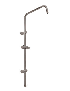 Shower bar for mixers with head and hand shower METAL...