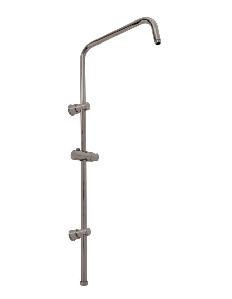 Shower bar for mixers with head and hand shower METAL GREY BRUSHED - Barva METAL GREY - kartáčovaná ,Povrchová úprava PVD