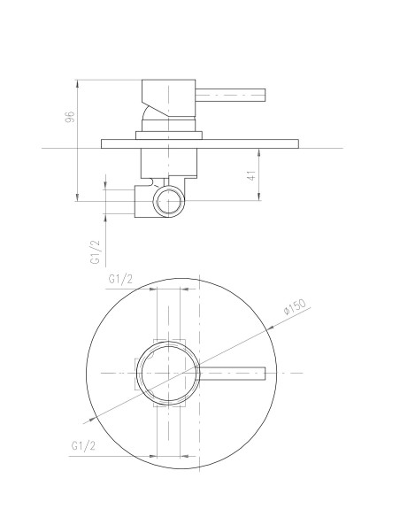 Встраиваемый смеситель для душа SEINA - матовый металлик серого цвета, SE983LMGK