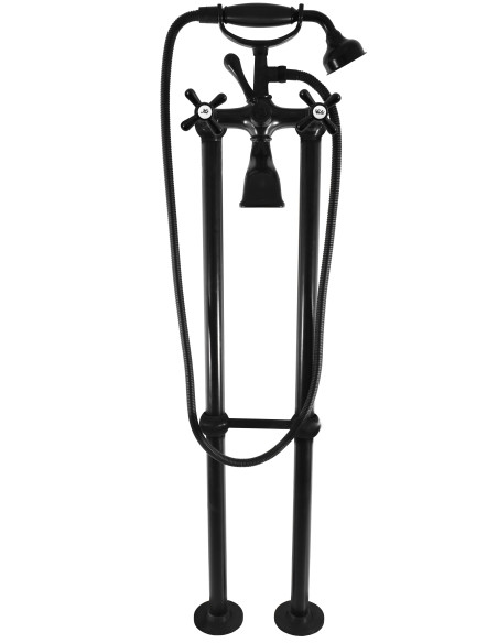 MORAVA Bath mixer high, free-standing with shower hose and shower , MK150.5/2CMAT