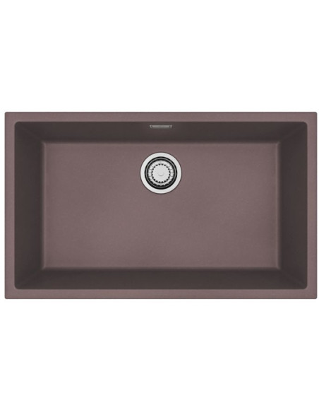 ALVEUS chocolate basin 45x75cm + inox mixer tap with pull-out + chopping board - 3
