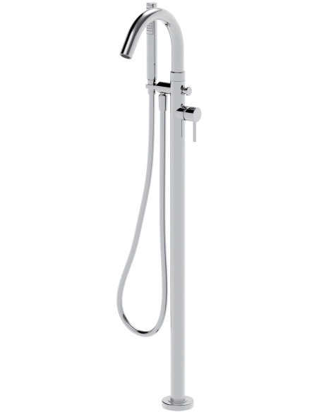La Torre Newtech 12044 PAV CR grīdas vannas jaucējkrāns, hroms - 3