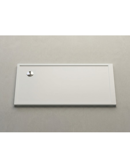 Dušas paliktnis QZ-145L 1450x800mm, kreisais, balts