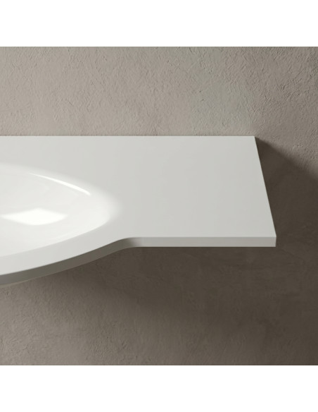 Izlietne L-1300 1285x522mm balta