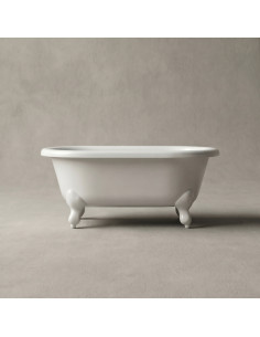 Vanna LILU 800x425mm, balta ar baltām kājām