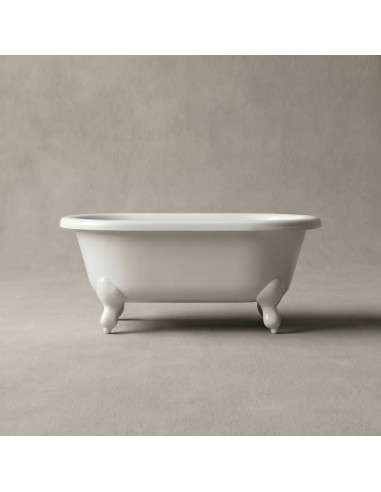 Vanna LILU 800x425mm, balta ar baltām kājām