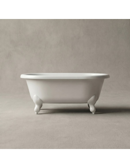 Vanna LILU 800x425mm, balta ar baltām kājām