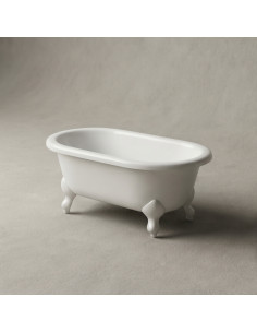 Vanna LILU 800x425mm, balta ar baltām kājām 2
