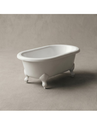 Vanna LILU 800x425mm, balta ar baltām kājām