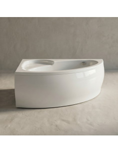 Vanna PICCOLA 1540x950mm, kreisā, balta