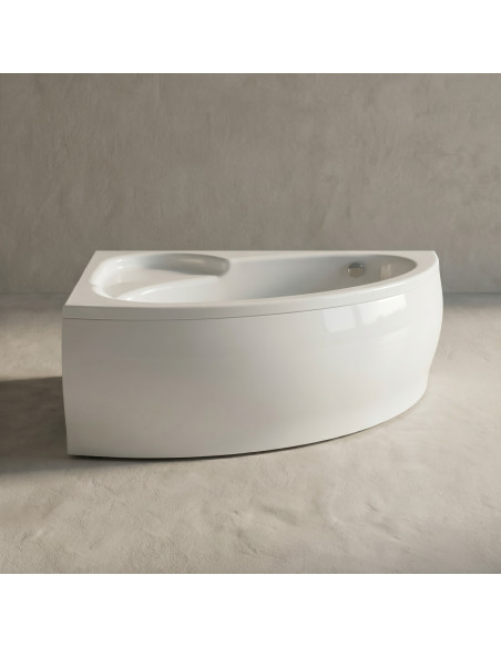 Vanna PICCOLA 1540x950mm, kreisā, balta