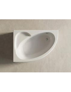 Vanna PICCOLA 1540x950mm, kreisā, balta 2